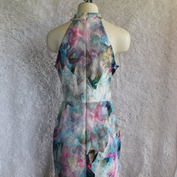 Like New - ASOS Colorful Dress with Sternum Cutout - Size 10 - Picture 4 of 6